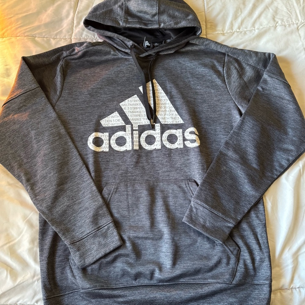 grey adidas hoodie